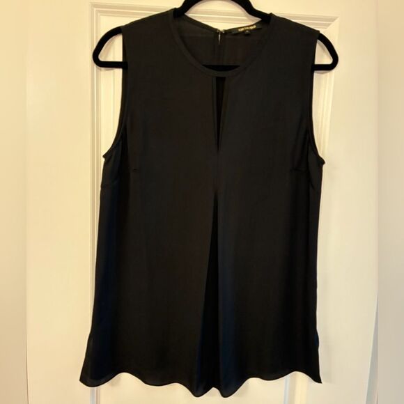 KOBI HALPERIN 100% Silk Sleeveless Blouse Black Women’s Size Medium - Picture 1 of 6